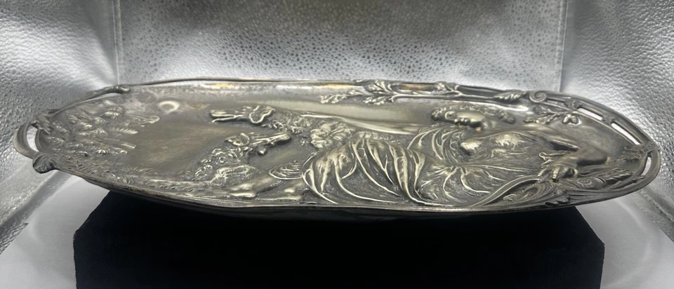 Art Nouveau Silver-Plated Trays By WMF (Württembergische Metallwarenfabrik) Foto 4 de 4