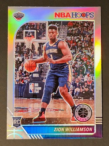 2019-20 Panini NBA HOOPS Premium Stock Zion Williamson #258 Silver Prizm (RC)