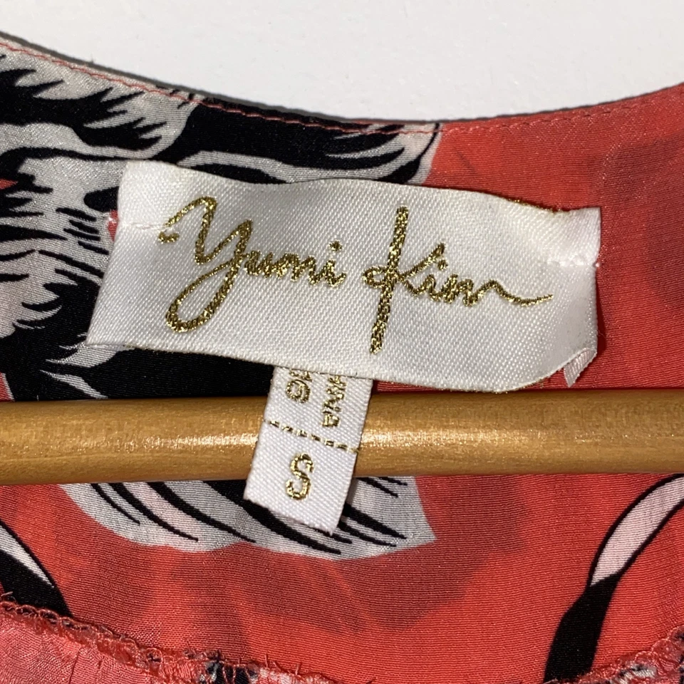 Yumi Kim Silk Soho Mixer Wrap Dress Floral Red, Women's Size Small - Image 2 of 4