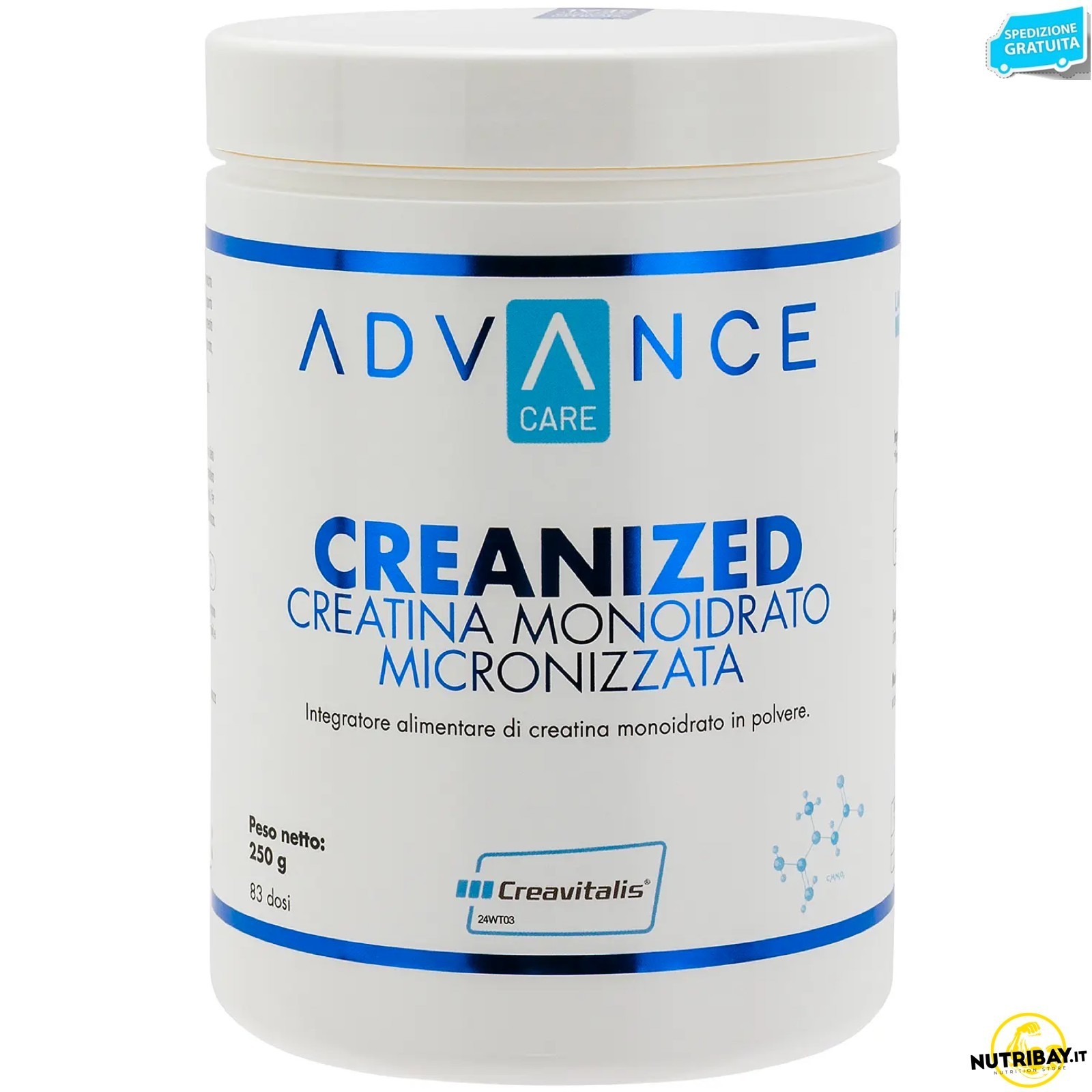 Advance Care Creanized Creatina Monoidrato Micronizzata Creavitalis® - 250 gr