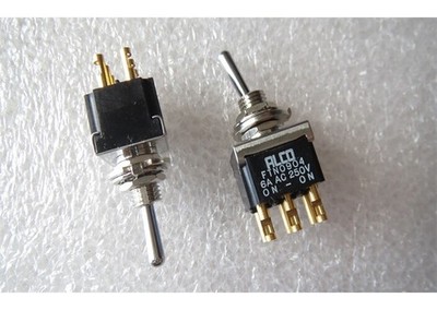 2pcs FTN0904 rocker switches 6 feet 2 gears, power button 6AC250V *qq
