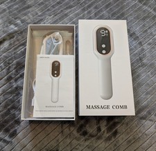 Massage Comb-P08B Electric Head  Scalp Massager Red/Blue Light USB Rechargeable