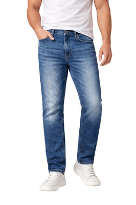 MUSTANG Hitchhiker Tapered W38 L34 Blue Slim Medium Tapered