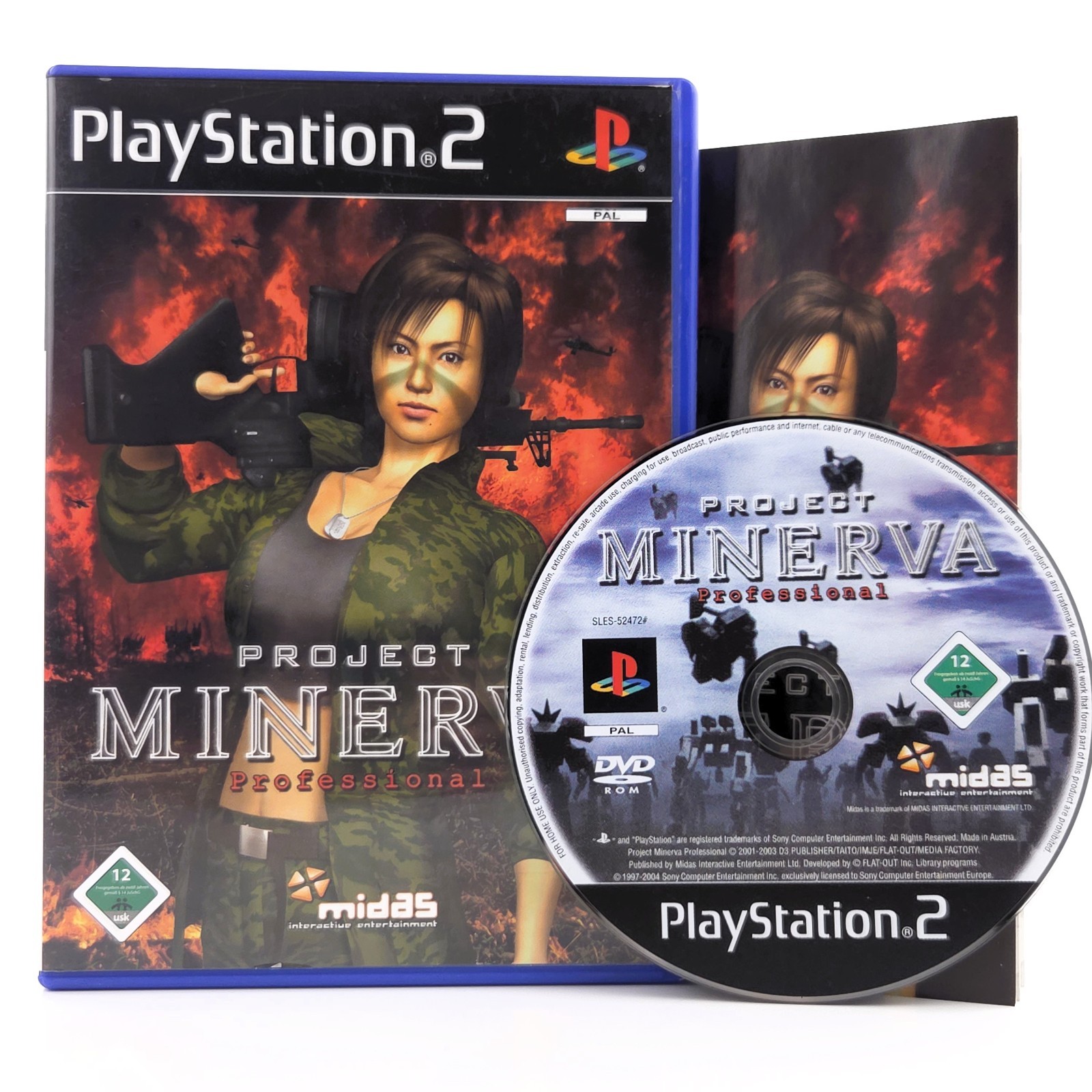 Sony Playstation 2: Project Minerva Professional - PS2 (DE PAL) EMBALAJE ORIGINAL completo en caja original