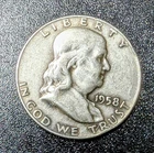 1958-D 50C  Franklin Silver Half Dollar-Exceptional Coin Denver Mint- No Reserve