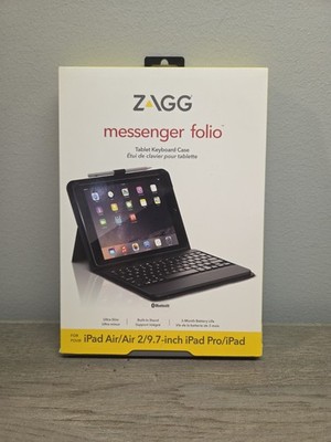Zagg Messenger Folio Tablet Keyboard Case iPad Air/Air 2/9.7-inch iPad Pro/iPad