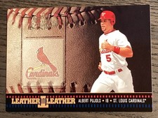 2004 Donruss Leather Lumber Albert Pujols St. Louis Cardinals /2499 #LEL-2