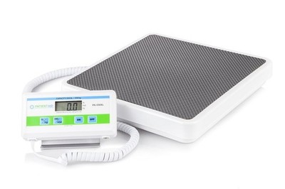 12''x12''x5'' Medical Grade Floor Scale: 550lb Capacity, Portable Digital Display