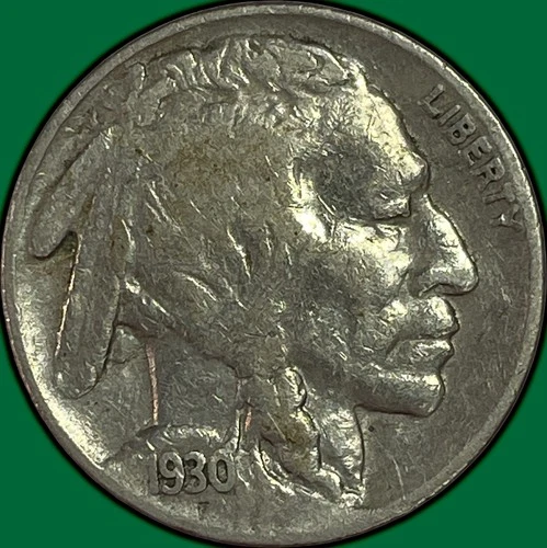 1930-S Buffalo Nickel Very Fine VF Coin #34694