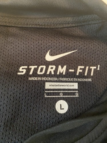 Nike Army Black Knights Storm Fit Jacket Men's Large 1/4 Zip Vented Windbreaker - Picture 7 of 13