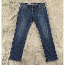 KUT from the Kloth Catherine Boyfriend Jeans Women 14 Dark Stretch 32" Inseam