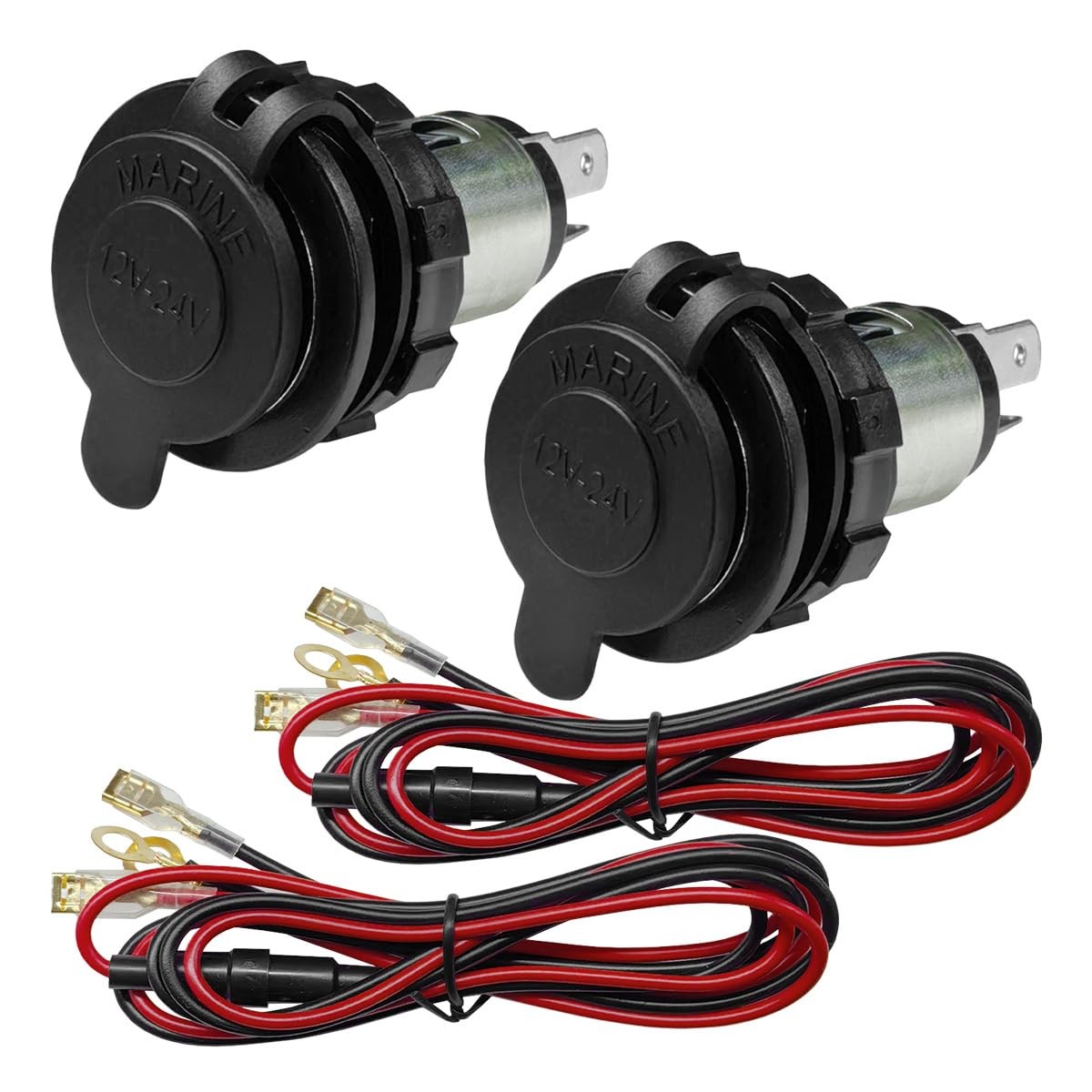 Socket, Dc 12v Car Power Outlet Socket Replacement, 2pc