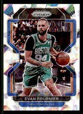 2021-22 Panini Prizm #153 Evan Fournier Ice New York Knicks
