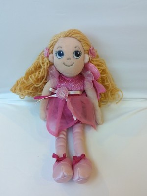 Aurora Shaiya Stofftier Stoffpuppe 10 Zoll rosa mit Feenflügeln