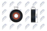 NTY Spannrolle Keilriemen RNK-ME-039 FüR Mercedes CLA C117 Klasse W176 GLA X156