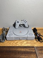Sony PlayStation PS1 SCPH-7501 Tested Console Controller & Cords !!
