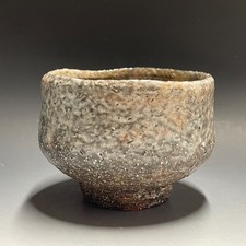 H209 : Japanese Pottery Chawan Matcha Tea Bowl Tea Ceremony Sado Vintage