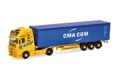 Herpa LKW Volvo FH4 Glob/Aerop. XL Cont-SZ acargo CMA CGM 318822