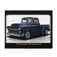 Iconic 1957 Chevrolet 3100 Pickup Truck Puzzle  Classic Vintage Chevy Car