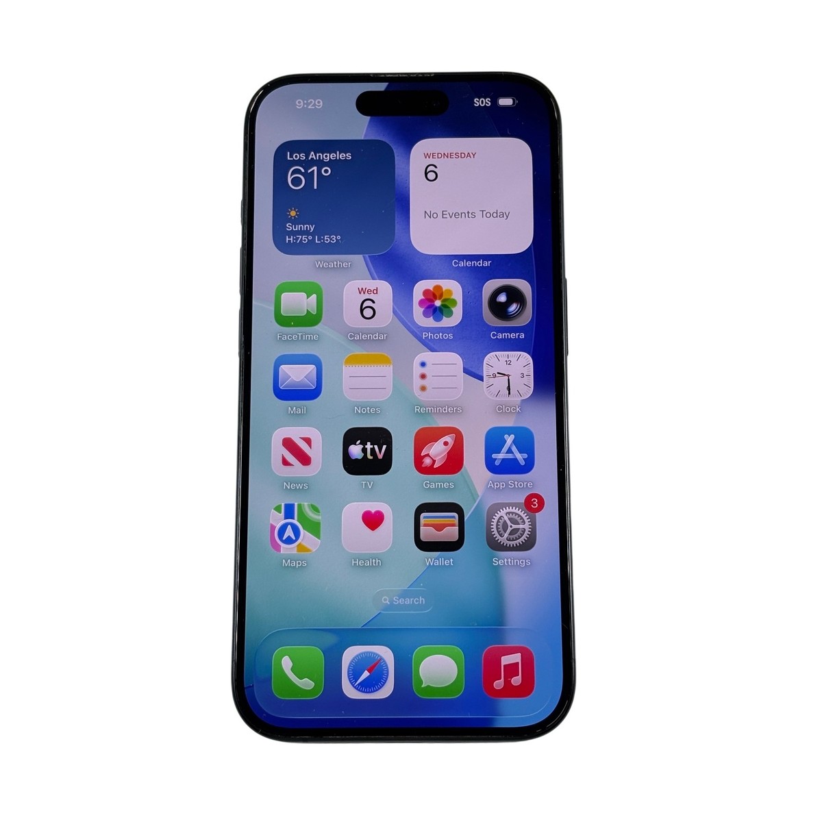 Apple iPhone 15 Pro MTQQ3LL/A Blue Titanium 6.1