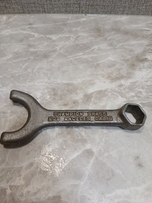 Champion Vintage Brass Sprinkler Head Tool Wrench Los Angeles, California