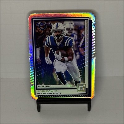2025 Panini Donruss Press Proof Silver Die-Cut Josh Downs #42    /99 Colts NFL