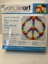 Wonderart Beginner Latch Hook Kit Peace Sign New Sealed Craft Kit