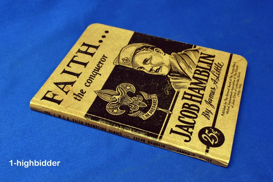 1945 Faith the Conqueror Jacob Hamblin w/ Boy Scout Cover LDS Little Miniature - Image 3 of 4