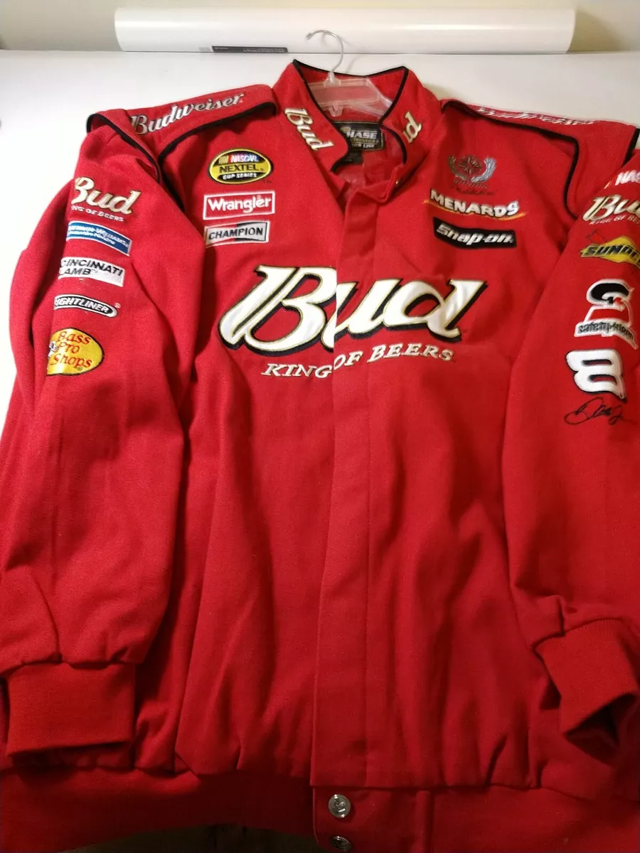 Very Clean Budweiser Dale Earnhardt Nascar Jacket - pollackrosen.com