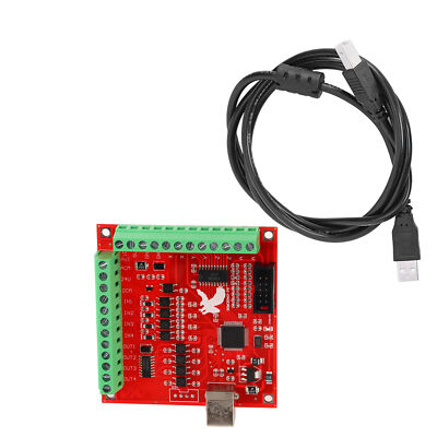 USB MACH3 100Khz Motion Controller Card Breakout Board For CNC Engraving