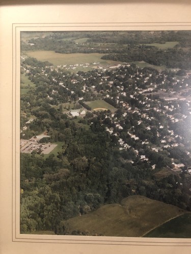 Original Sherrill NY Skyline Aerial View Photograph Oneida Community 21x16 - Picture 2 of 6