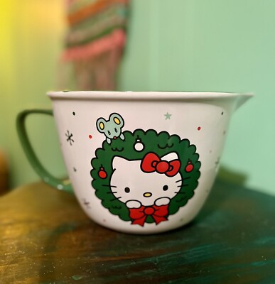 Hello Kitty Pink Christmas This HK mixing bowl fits  Hello Kitty Christmas Mixing Bowl main image 1