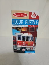 New in Box Melissa & Doug 36 Piece Fire Truck Floor Puzzle Ages 3+