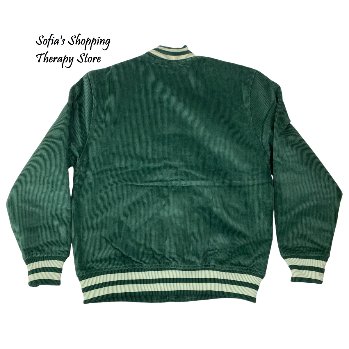 Primitive Men's SMALL Bradford Varsity Letterman Corduroy Green
