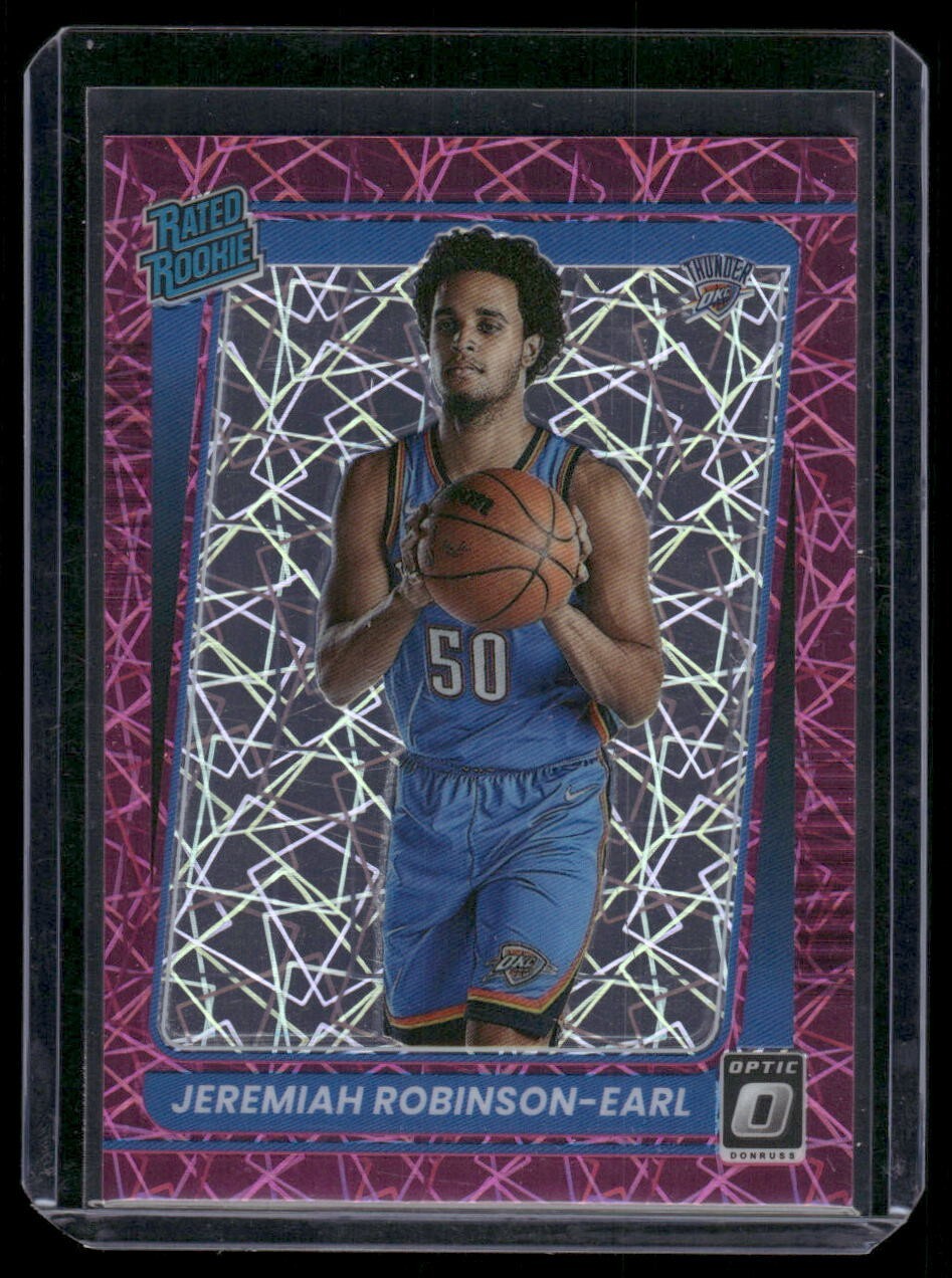 2021-22 Donruss Optic Jeremiah Robinson-Earl #170 - Rookie Pink Velocity 77/79