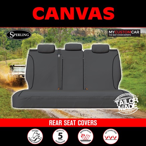 For Toyota Kluger KXR SUV 20072014 Canvas Grey Custom Rear Seat