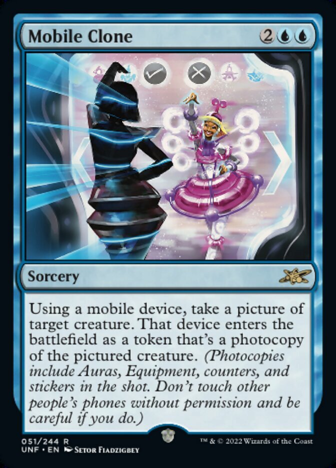 Magic the Gathering (mtg): UNF: Mobile Clone - Rare - Foil