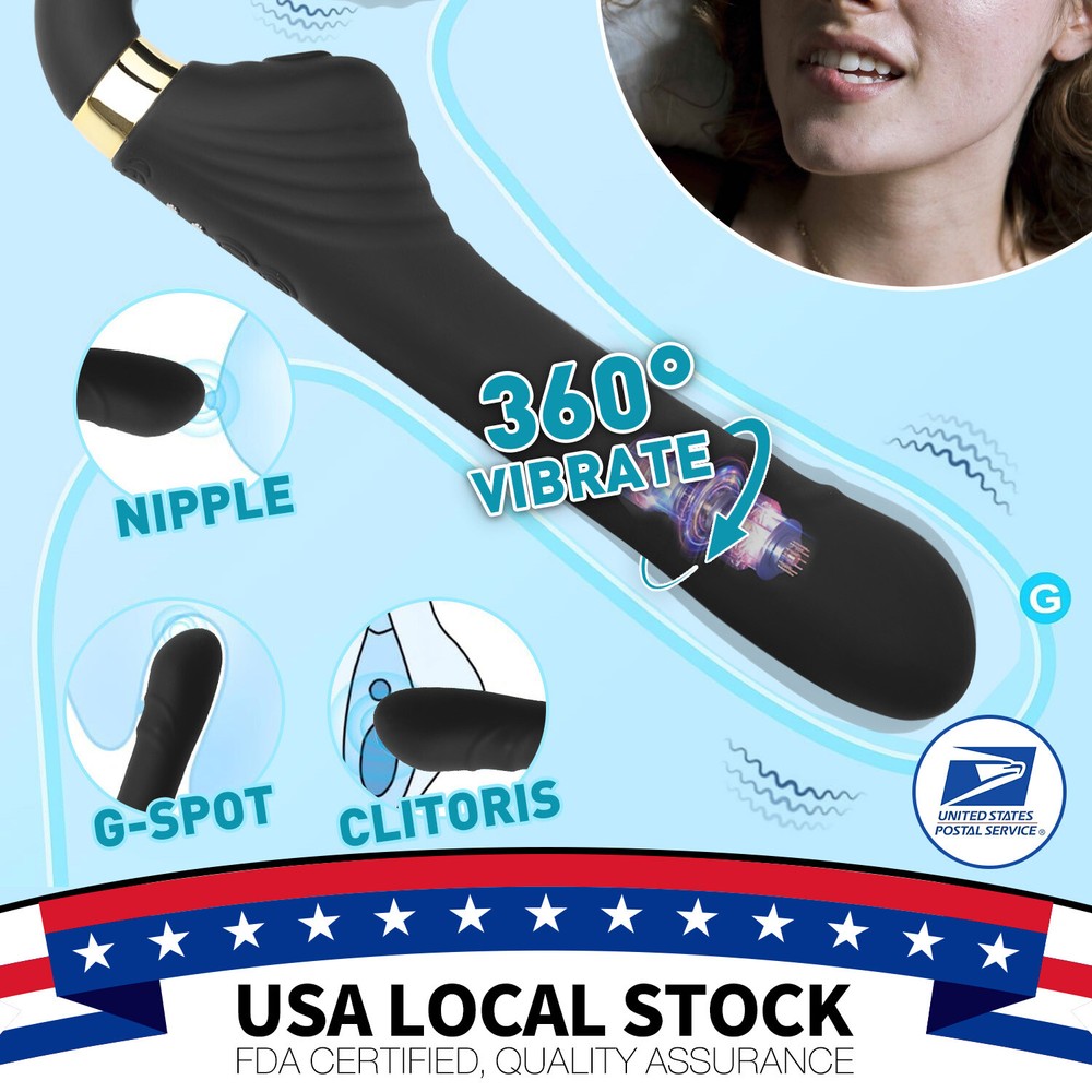 Rotating Thrusting G Spot Rabbit Vibrator Sex Toy for Women