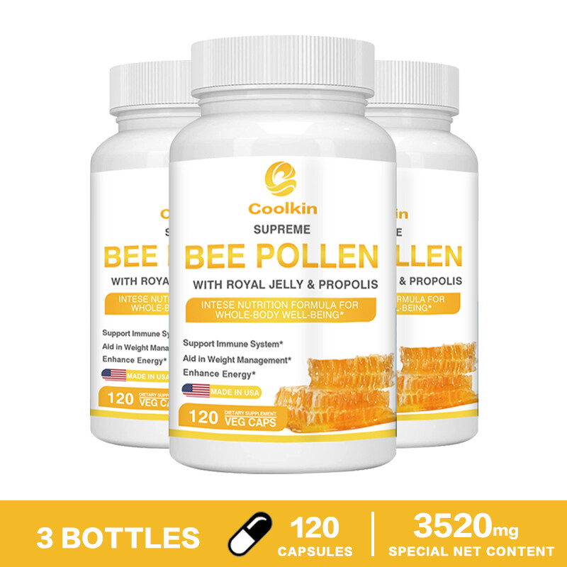 Polen de abeja - Jalea real, propóleo - Salud de la piel, antioxidante, apoyo inmunológico