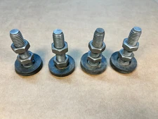 Set of 4 Craftsman Table Saw Stand Leveling Feet w/Rubber feet, 1/2" bolts