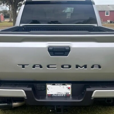 #ad 3D Tailgate Insert Letters Emblem For 2024 2025 Tacoma Rear Decals Matte Black $20.99