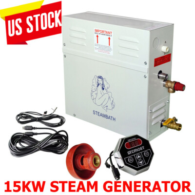 #ad Steam Generator 3 15KW Sauna Steamer w Controller for Home SPA Bathroom Shower $239.88