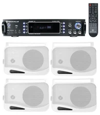 Rockville 1000w Home Theater System w/Bluetooth Receiver+(4) 4" Swivel Speakers