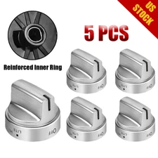 Upgraded Wb03x24818 Stove Knob Compatible with GE Burner Accessories 5PCS Silver