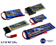 3.7V LiPo Battery 1S Rechargeable RC Drone Airsoft  Various mAh , custom plug