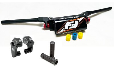 Fasst Flexx 15 Quad Low Handlebars Bar Orange Rox 2'' Riser Grips Banshee Blaster