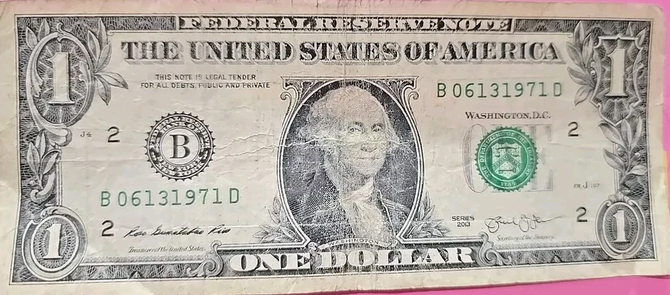 Birthday Note**06 13 1971** Fancy Serial Number - Image 2 of 3