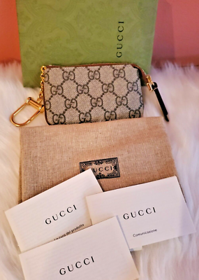 Gucci Ophidia Key Case / Coin Case GG Supreme Brand New With Box