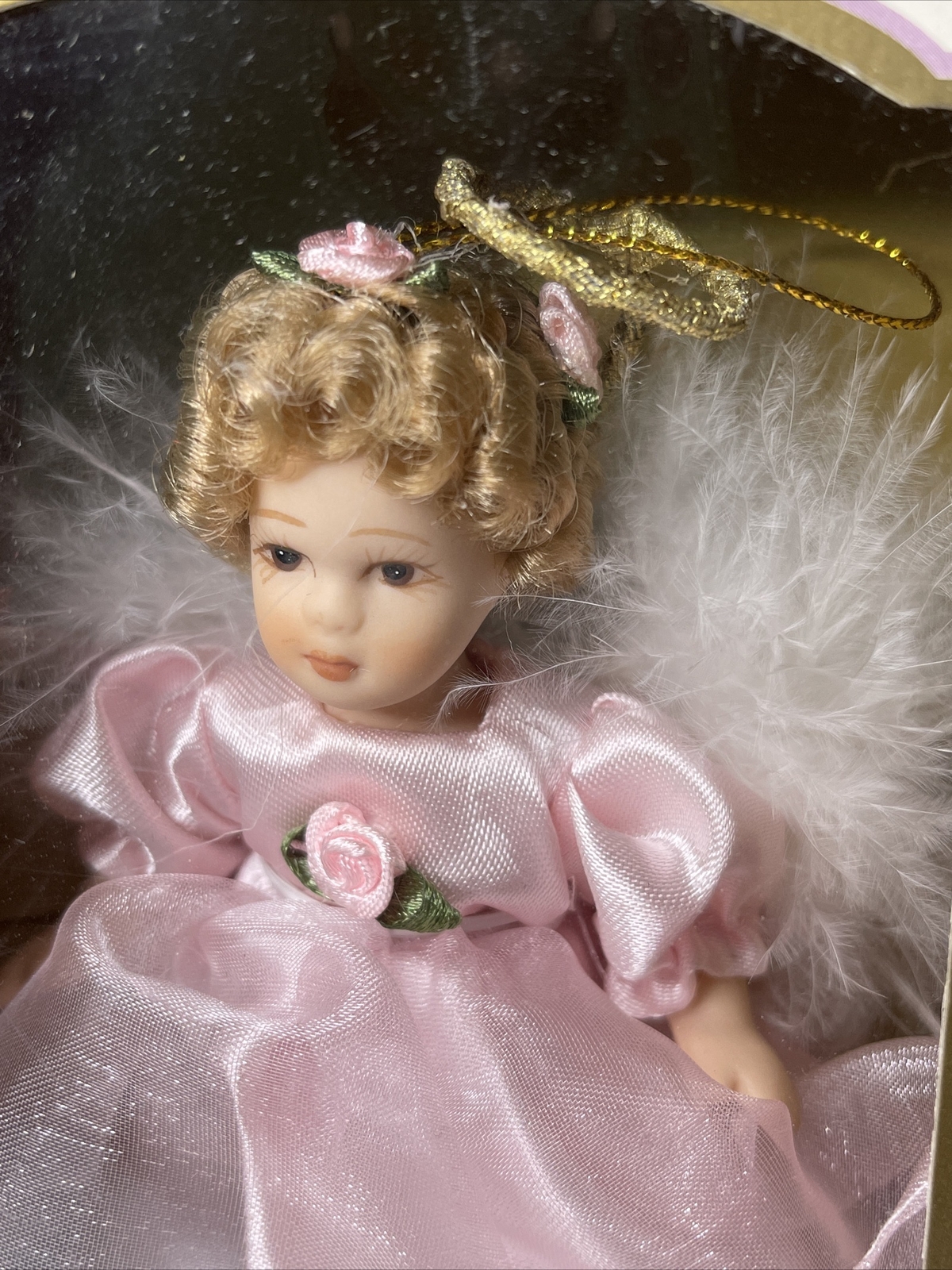 Angelica Porcelain Doll 2004 Collectible Christmas Tree Ornament New 3