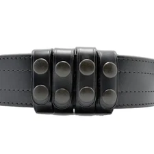 Perfect Fit Duty Belt Keepers 3/4" Plain Genuine Leather Black Snap USA Made 4